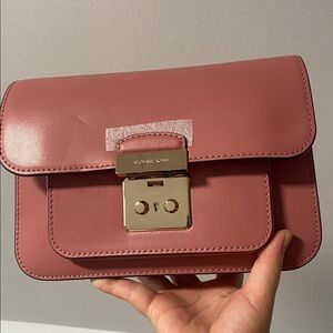 Michael Kors Pink Crossbody Bag Leather Brand New with Dust bag